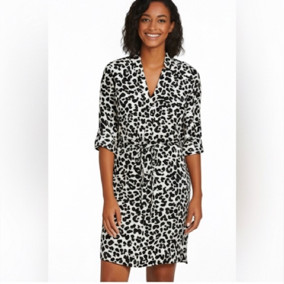 Merona Dresses & Skirts - Black & White Animal Print Dress